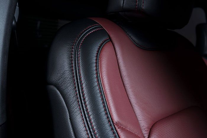 Katzkin Ford F150 Leather Seat Close-Up Detail