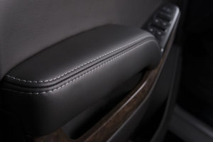 Chevy Tahoe black leather interior