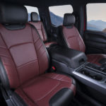 Katzkin Ford F150 red leather car upholstery
