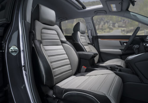 Katzkin Black & Grey Honda CRV Leather Seats