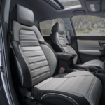 Gray and Black Honda CRV Seat Covers