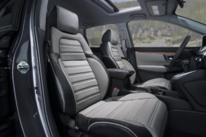 Gray and Black Honda CRV Seat Covers