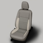 Silver and White Toyota Rav4 Leather Seats
