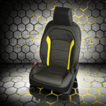 Black and Yellow Chevrolet Camaro Leather Seats