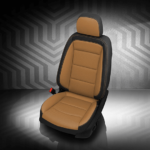 Brown and Black Chevrolet Equinox Leather Seat