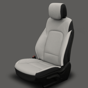 Grey & Black Hyundai Santa Fe Leather Seats
