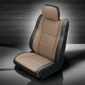 Tan & Black Jeep Grand Cherokee Seat Covers