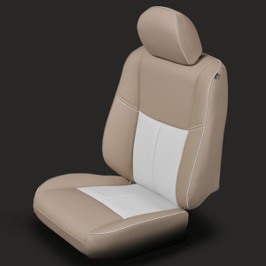 Tan & White Nissan Altima Seat Covers