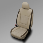 Beige with Brown Accent Subaru Outback Seat Covers