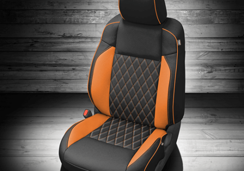 Black and Orange Toyota Tacoma Seat Covers