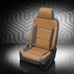 Tan and Gray GMC Sierra Seat Covers