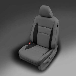 Grey Honda Pilot Leather Seat with Black Accents