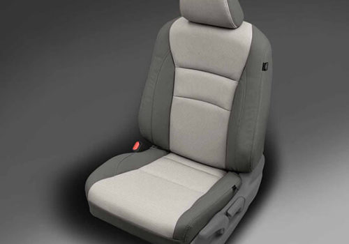 Grey Two-Tone Honda Pilot Seat Covers