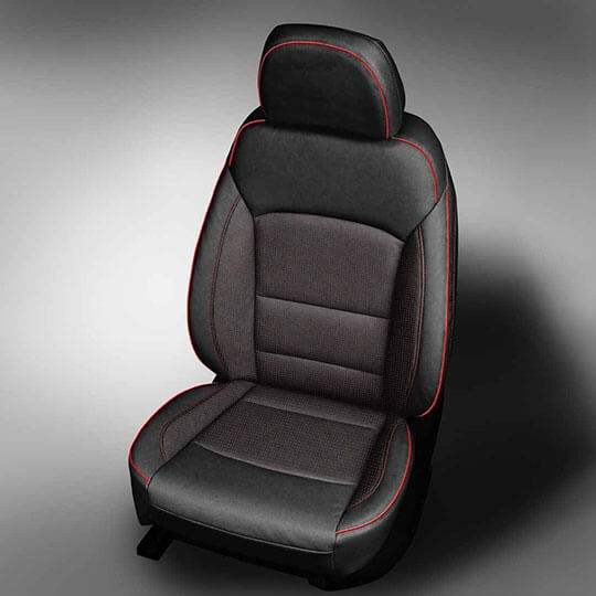 Black and Red Chevy Cruze Seat Covers