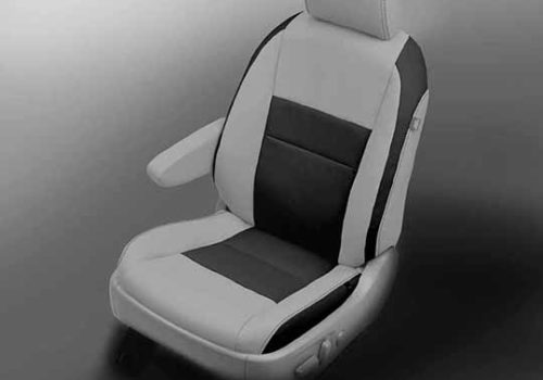 Grey and Black Toyota Sienna Seat Covers