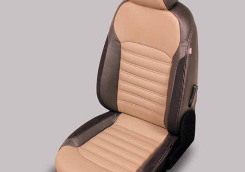 Brown Two-Tone VW Passat Seat Covers