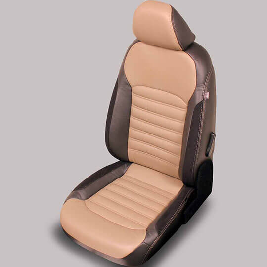 Brown Two-Tone VW Passat Seat Covers