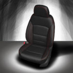 Black & Red Chevy Malibu Seat Covers