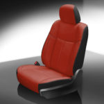 Red and Black Nissan Pathfinder Seat Covers