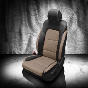 Black and Brown Hyundai Tucson Leather Seats