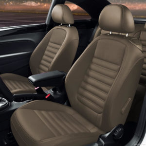 Brown VW Beetle Leather Seats