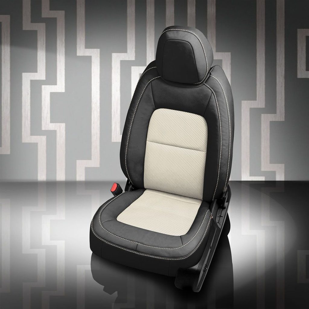 Black and White GMC Canyon Seat Covers