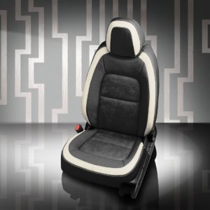 Chevy Colorado Black and White Leather Seats