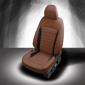 Ford Edge Brown and Black Leather Seats
