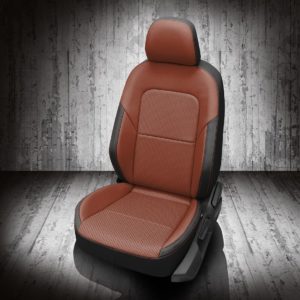Brown and Black VW Jetta Leather Seats