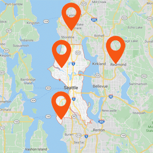 Katzkin Auto Upholstery Seattle Map