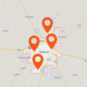 Katzkin Auto Upholster Abilene TX Map
