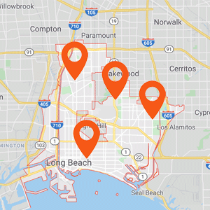 Katzkin Auto Upholstery Long Beach Map