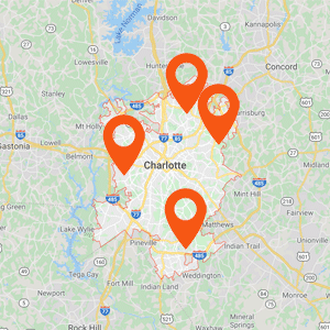 Katzkin Auto Upholstery Charlotte NC Map