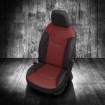 Red and Black Jeep Compass Leather Seats