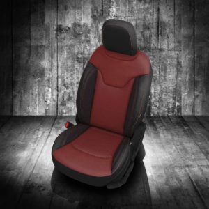 Red and Black Jeep Compass Leather Seats