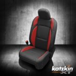 Red and Black Jeep Gladiator Leather Seats