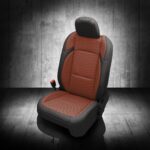 Brown and Black Jeep Gladiator Leather Seats