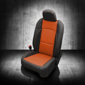 Orange and Black Jeep Gladiator Seat Covers