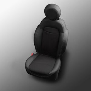 Black Fiat 500 Leather Seats