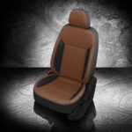 Brown and Black VW Atlas Leather Seats