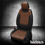 Brown and Black TekStitch Chevy Trailblazer Leather Seats
