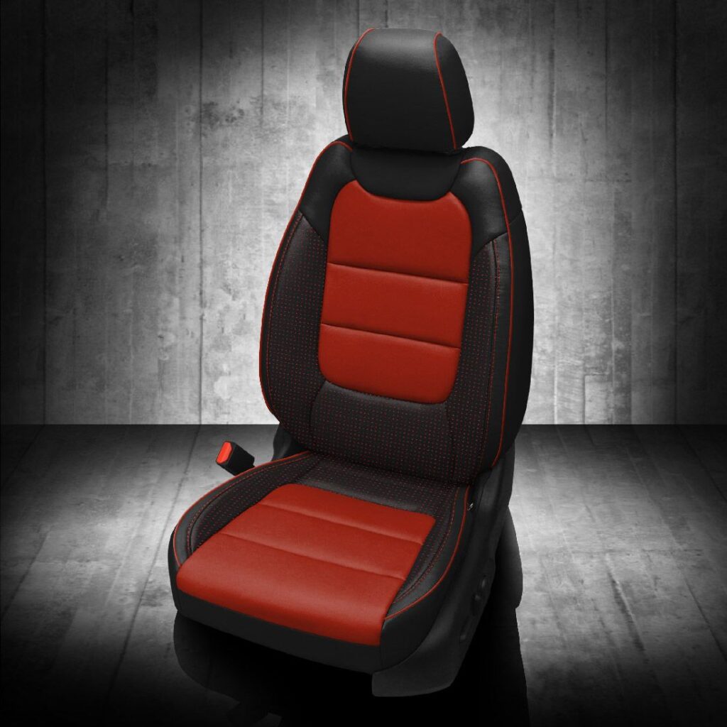 Red and Black Chevy Trailblazer Seat Covers