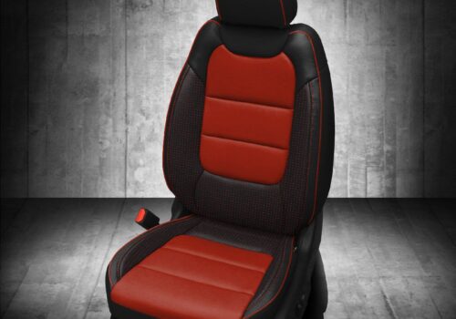 Red and Black Chevy Trailblazer Seat Covers