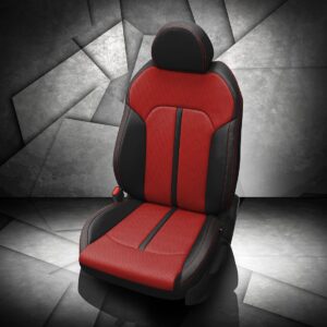 Kia K5 Black and Red Leather Seats