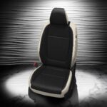 Black and White Kia Seltos Seat Covers
