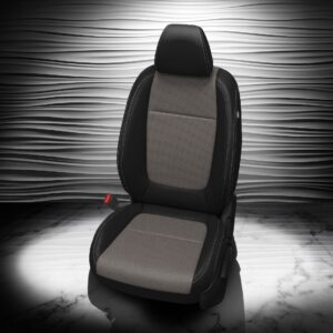 Grey and Black Kia Seltos Leather Seats