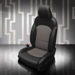 Black and Grey Kia Forte Seat Covers