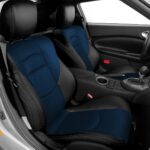 Black and Blue Nissan 370Z Seat Covers
