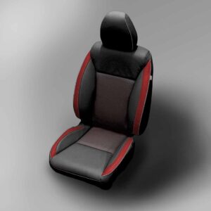 Red and Black Honda Fit Leather Seats