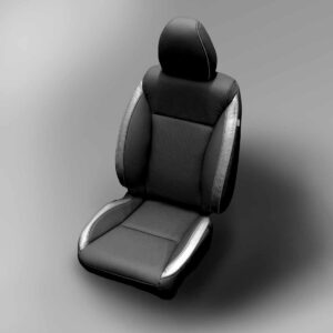 Black and Silver Honda Fit Leather Seats